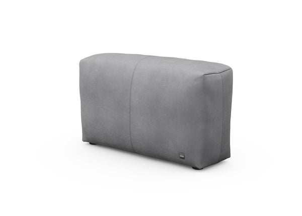 sofa side - leather - dark grey - 105cm x 31cm
