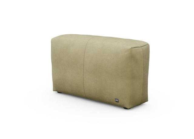 sofa side - leather - olive - 105cm x 31cm