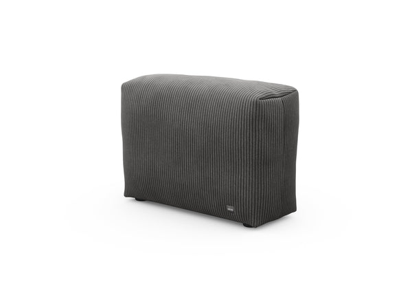 sofa side - cord velours - dark grey - 84cm x 31cm