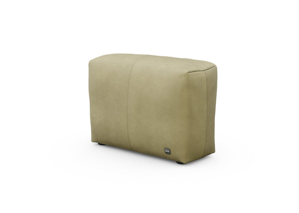 sofa side - leather - olive - 84cm x 31cm