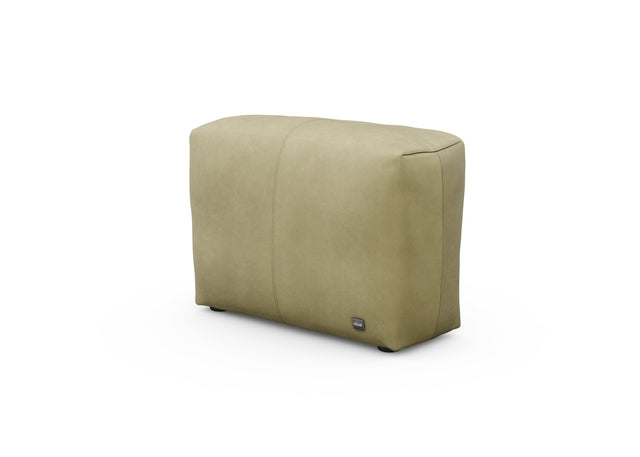 sofa side - leather - olive - 84cm x 31cm