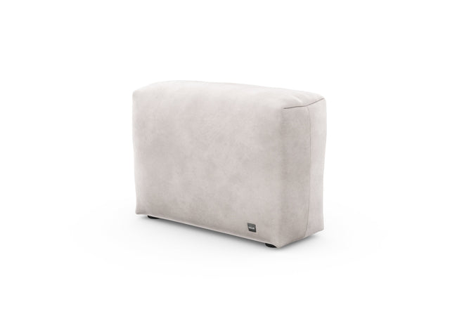 sofa side - velvet - light grey - 84cm x 31cm