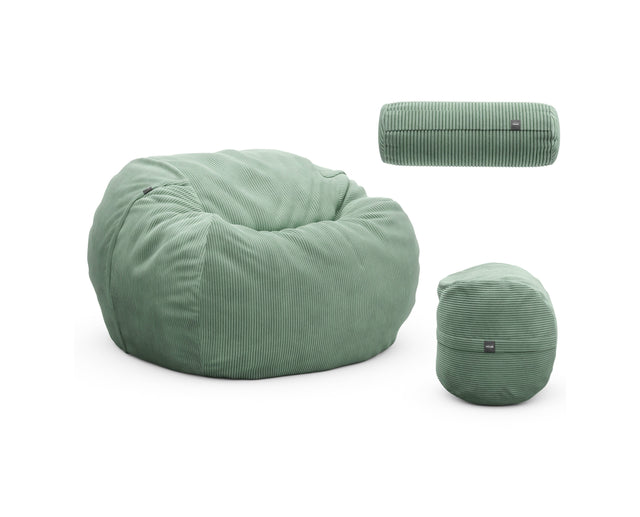 the beanbag bundle - cord velours - duck egg