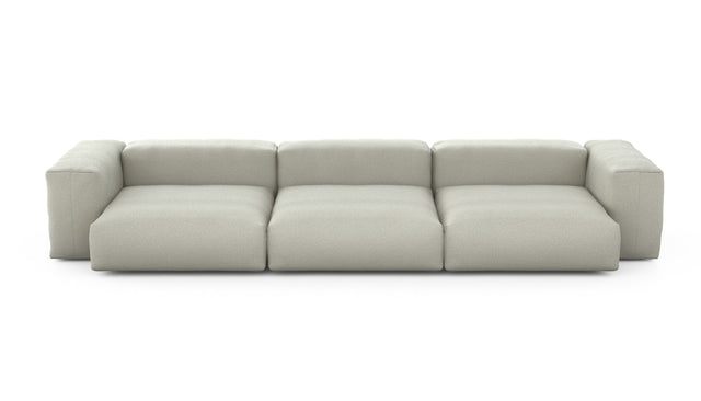 Preset three module sofa - linen - stone - 377cm x 136cm