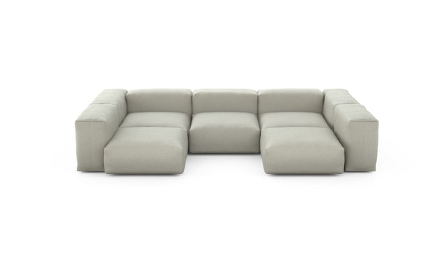 Preset u-shape sofa - linen - stone - 314cm x 199cm