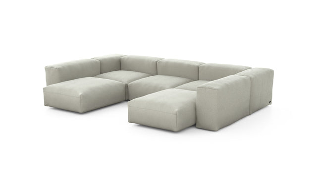 Preset u-shape sofa - linen - stone - 314cm x 220cm