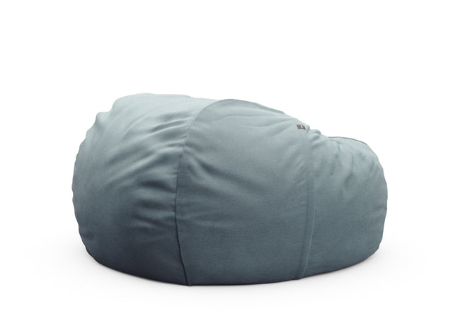 the jumbo beanbag - herringbone - light blue