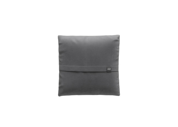 big pillow - leather  -  dark grey