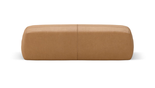 bloc armrest large - leather - brown - 105cm x 31cm