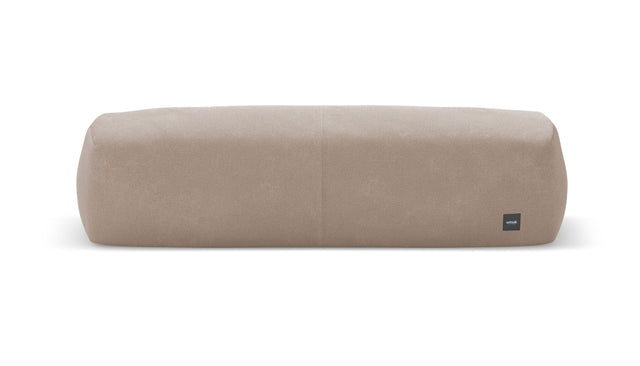 bloc armrest large - velvet - stone - 105cm x 31cm