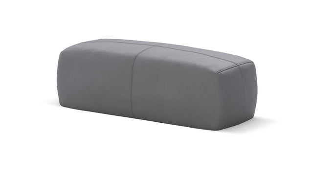 bloc armrest medium - leather - dark grey - 84cm x 31cm