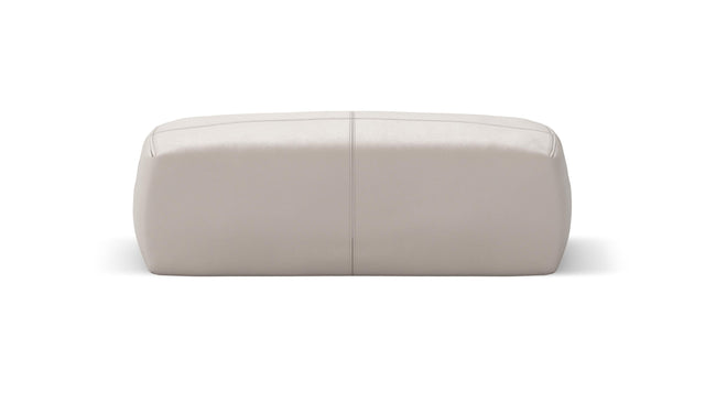 bloc armrest medium - leather - light grey - 84cm x 31cm