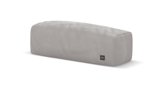 bloc armrest medium - velvet - light grey - 84cm x 31cm