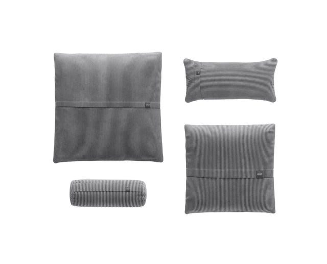 pillow bundle - cord velours - light grey