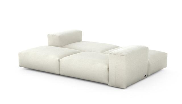 Preset double lounger - linen - platinum - 241cm x 168cm