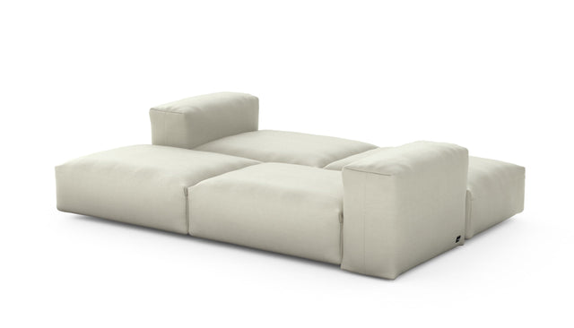 Preset double lounger - pique - beige - 241cm x 168cm