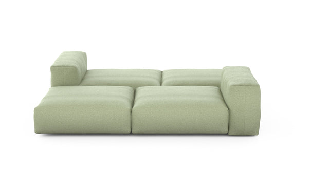 Preset double lounger - linen - olive - 241cm x 210cm