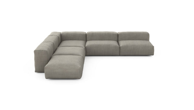 Preset five module corner sofa - pique - stone - 325cm x 325cm