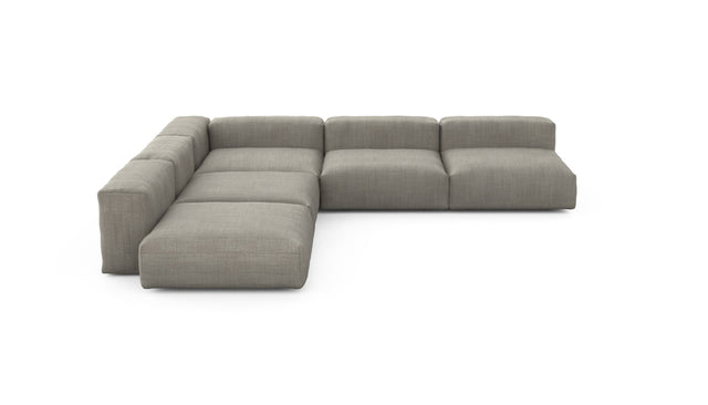 Preset five module corner sofa - pique - stone - 346cm x 346cm