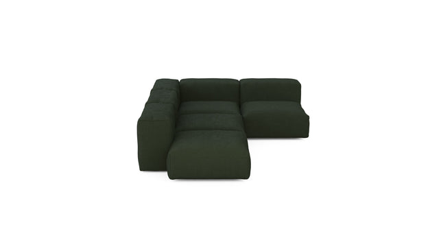 Preset four module corner sofa - loop loop - mousse - 199cm x 283cm