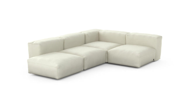 Preset four module corner sofa - pique - creme - 199cm x 283cm