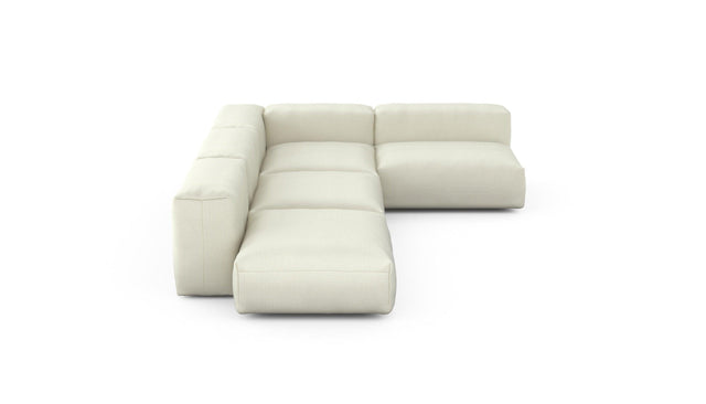 Preset four module corner sofa - pique - creme - 220cm x 346cm