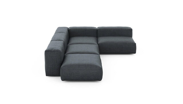 Preset four module corner sofa - pique - dark grey - 220cm x 346cm