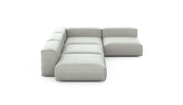 Preset four module corner sofa - pique - light grey - 241cm x 346cm