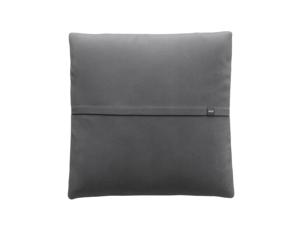 jumbo pillow - leather - dark grey