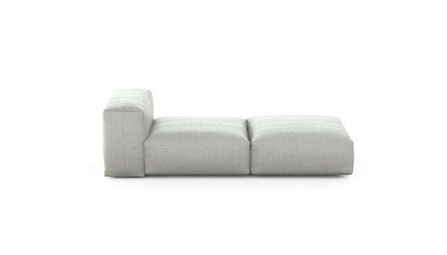 Preset lounger - pique - light grey - 199cm x 84cm