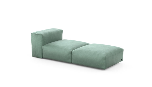 Preset lounger - velvet - mint - 199cm x 84cm