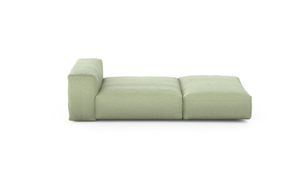 Preset lounger - linen - olive - 220cm x 105cm