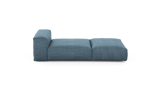 Preset lounger - pique - dark blue - 220cm x 105cm