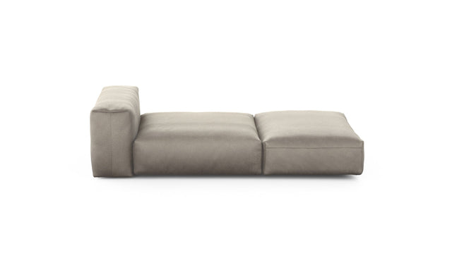 Preset lounger - velvet - stone - 220cm x 105cm