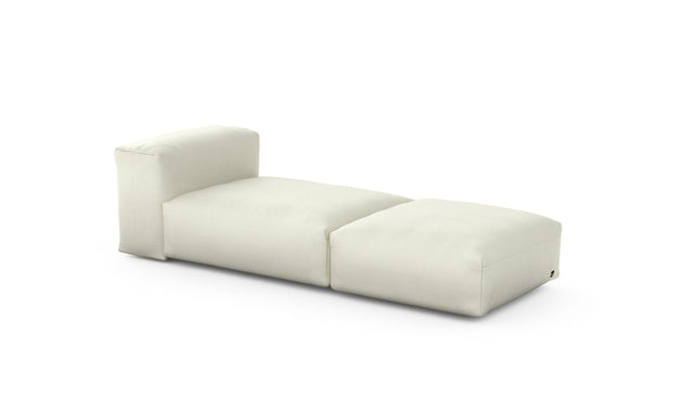 Preset lounger - pique - creme - 220cm x 84cm