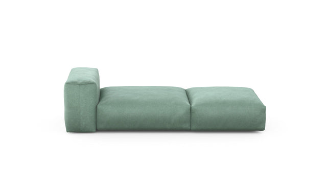 Preset lounger - velvet - mint - 220cm x 84cm