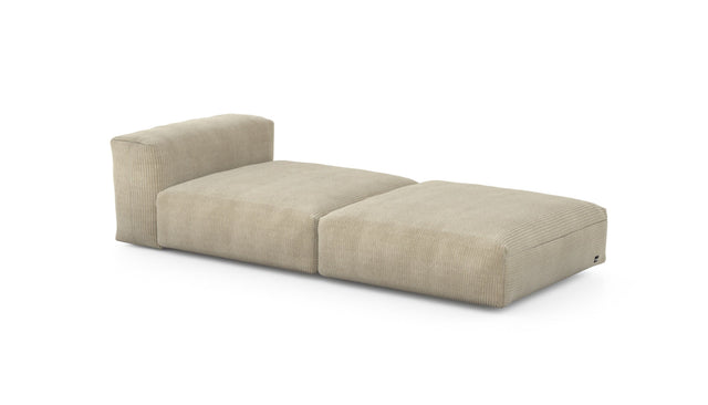 Preset lounger - cord velours - sand - 241cm x 105cm