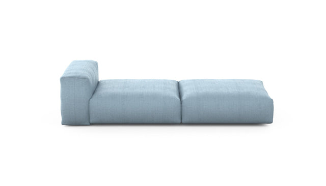 Preset lounger - herringbone - light blue - 241cm x 105cm