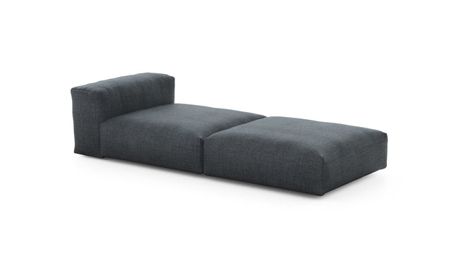 Preset lounger - pique - dark grey - 241cm x 105cm