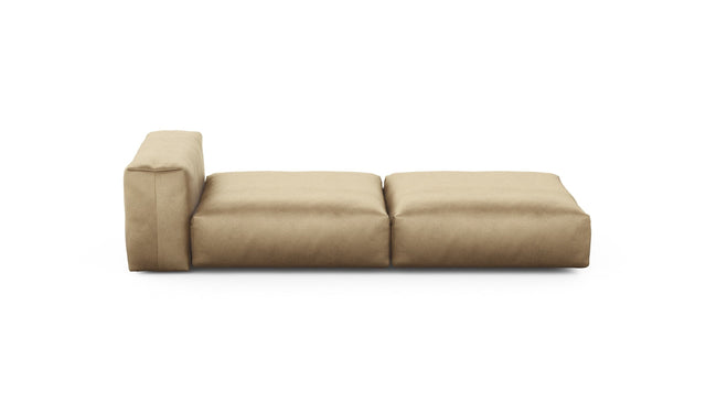 Preset lounger - velvet - caramel - 241cm x 105cm