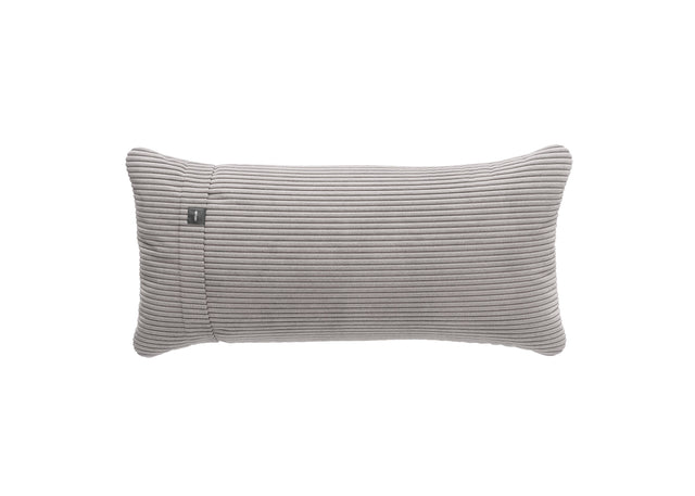 pillow - cord velour - platinum - 60cm x 30cm