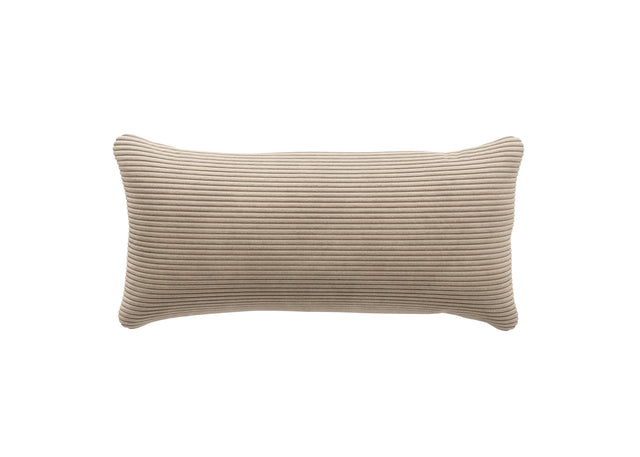 pillow - cord velour - sand - 60cm x 30cm