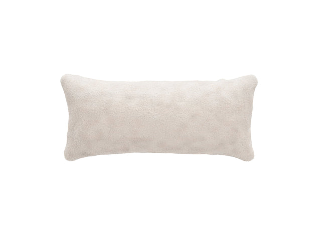 pillow - faux fur - beige - 60cm x 30cm