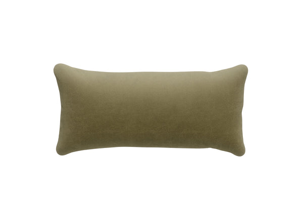 pillow - leather - olive