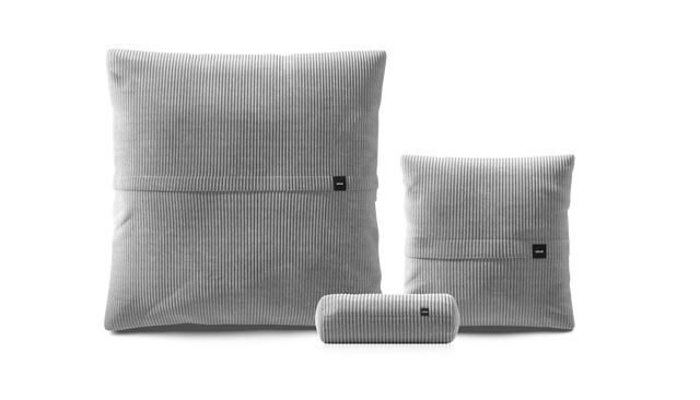 Pillow Set 2 - Cord Velour - Light Grey