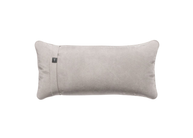 pillow - velvet - light grey - 60cm x 30cm