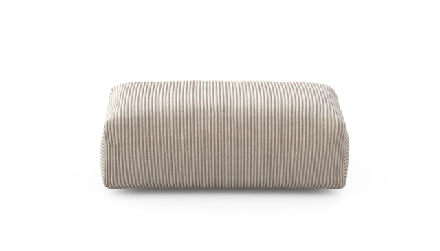 Preset sofa seat - 105 x 63 - cord velour - platinum