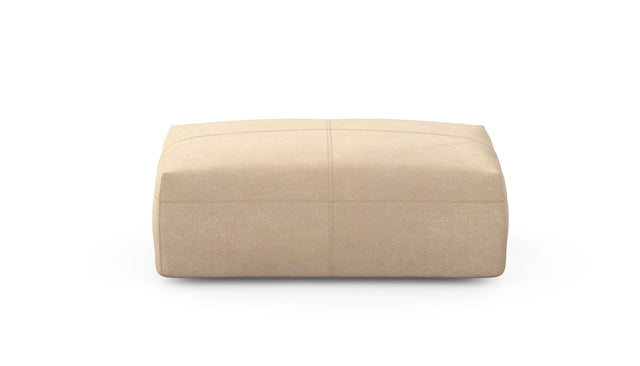 Preset sofa seat - 105 x 63 - leather - beige