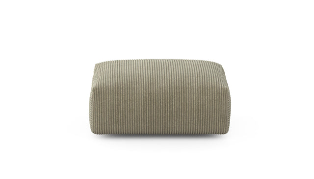 Preset sofa seat - 84 x 63 - cord velour - khaki