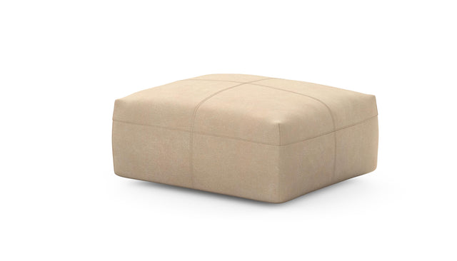 Preset sofa seat - 84 x 63 - leather - beige